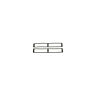 25-102444-1 Corvette Body Vent Seal Kit Rear For Cars With Air