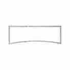 28-22653-1 Eckler S Model A Ford Windshield Frame Standard Open Car 15-1 4 High Chrome