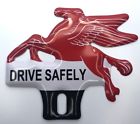 315181 Speed Shop Mobil Oil Pegasus Flying Horse License Plate Topper