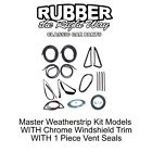 36-021k Rtrw Chevy Gmc Truck Master Weatherstrip Kit Chrome Lockstrip
