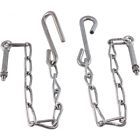61-156950-1 Truck Tailgate Chains Polished Stainless Steel Stepside Eckler