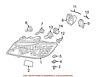 63127246481 Genuine Bmw For Headlight Cover Front Left