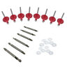 9107935 Speedway Motors Large Head Rivet Kit Drill Bits Red Inch