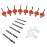 9107938 Speedway Motors Large Head Rivet Kit Drill Bits Orange Inch
