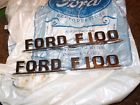 Baaa-16721 Drake Dennis Carpenter Ford Truck Side Hood Emblem Pair New