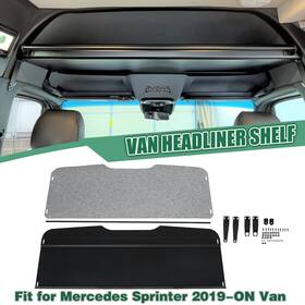 Bec1317 Besteryus Aluminum Van Headliner Shelf For 2019-on Mercedes Sprinter With Curtain Rod