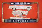 C5041-56 United Pacific Chevy Chrome License Plate Frame Belair Sedan Hardtop