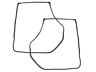 C5az-5425324pr Unbranded New Galaxie Weatherstrip Rear Door Sedan Custom Monterey Ltd