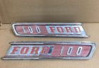 C8tz-16720-pr Ford Truck Hood Chrome Emblem Pair