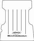 6872el-ftbm-g-089 Cgma Qride Chevrolet El Camino Truck Bed Floor Cover Text