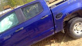 130-03179al Chevrolet Truck 15-22 Colorado Canyon Driver Left Rear Door Crew Cab Blue