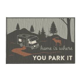 455835 Crystal Art Home Is Where You 27x18 Doormat-