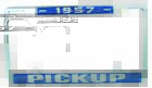 F13-20640-370 Reproduction Pickup Truck License Plate Frame Ford Chevy Dodge