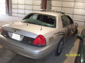 120-05037bl Ford Local Pickup Only Driver Front Door Without Armored Option Fits 03-11 Crown Vi