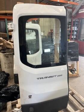 140-03005dl Ford Truck Driver Rear Back Door Medium Roof With Window Fits 15-20 Transit 150 1447682