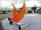 48109a Gg New Chrome Flying Goddess Hood Ornament With Amber Lighted
