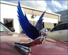 48109b Gg New Chrome Flying Goddess Hood Ornament With Blue Lighted
