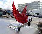 48109r Gg New Chrome Flying Goddess Hood Ornament With Red Lighted