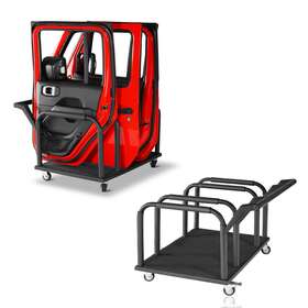 Bxg.2084 Hooke Road Steel 4 Doors Storage Cart Holder Rack Fit Jeep Wrangler Jk Jl Jt Ford Bronco