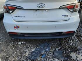 190-59398a Hyundai Local Pickup Only Rear Bumper Korea Built Hybrid With Park Assist Fits 16-17 S
