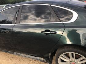 130-10057cl Jaguar 2017 Xf Left Driver Door Used 000 Hgy Grn Oem 101k Miles 935960