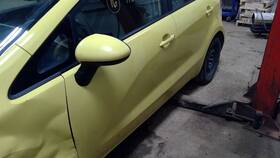 120-50789al Kia Driver Front Door Manual Window With Solar Glass Fits 12-17 Rio Yellow Dys