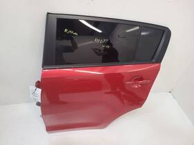 130-50486bl Kia 2010-15 Sportage Driver Rear Lh Side Door Without Privacy Tint Glass Red