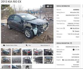 130-59298br Kia Local Pickup Only Passenger Rear Side Door Electric Regulator Hatchback Fits 1