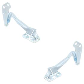 Repf130521-repf130522-z8 Marinepartsdistributors New Pair Of Hood Hinge Fits Ford Fusion Sport 6 Cyl 2.7l By Fo1236156 Fo1236157