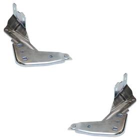 Repf130537-repf130538-z8 Marinepartsdistributors New Pair Of Hood Hinge Fits Ford Edge Titanium 6 Cyl 3.5l By Fo1236172 Fo1236173