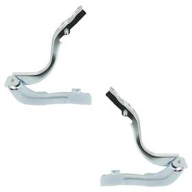 Reph130553-reph130554-2z8 Marinepartsdistributors New Pair Of Hood Hinge Fits Hyundai By Hy1236152 Hy1236151 791104z000 791204z000