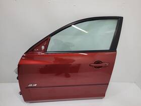 Bpyk5902xj Mazda 2004-2009 3 Driver Left Front Lh Door Hatchback Electric Red