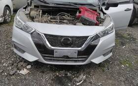 105-10463c Nissan Local Pickup Only Front Bumper Dark Chrome With Fog Lamps Fits 20 Versa 128798