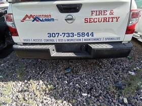 190-59395e Nissan Local Pickup Only Rear Bumper Painted Without Park Assist Fits 16-20 Titan Xd