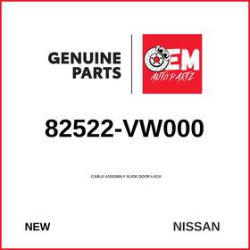 82522-vw000 Nissan Genuine 2001 Urvan Cable Assembly Slide Door Lock
