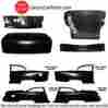 Phcqp13-552roe Phcqp13-552loe Phcdf13-552 1955 Chevrolet Tri Five Quarter Panel Trunk Floor Lid Tail Deck Filler Phctf13-551 Phctl13-55 Phctp13-55