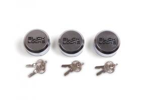 Sl-al-pl-3ka Slick Locks 2 Aluminum Pucks Keyed Alike-
