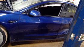 120.ts1p21 Tesla 17 18 19 20 21 22 23 Model 3 Driver Left Front Door Blue Ppsb