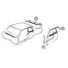 Ws064m Yearone Mini Weatherstripping Kit For Chevelle Coupe Models
