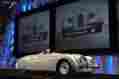 Xk-120 Jaguar Dhc Chromed Rear Oval Convertible Top Window