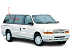 Fit 1991-1995 Dodge Grand Caravan Rear Passenger Right Sliding Door Window Glass. Fixed Price $209.95.