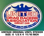 United Drag Racers Association Circuit Car -vintage Original Vinyl Decal Sticker. Fixed Price $11.01.