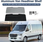 Aluminum Van Headliner Shelf For 2019-2025 Mercedes Sprinter With Curtain Rod. Fixed Price $169.99.