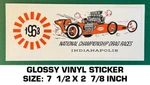 Nhra 1963 National Championship Indianapolis Vinyl Decal Sticker - Drag Races. Fixed Price $10.17.