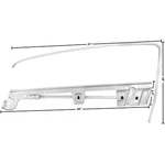 1967 1968 Mustang Fastback Door Window Frame Kit 2 Pcs Left Side 3614EB. Fixed Price $279.99.