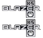 Oer "K5 Blazer" Front Fender Emblem Set For 1981-1987 Chevy Models. Fixed Price $109.98.