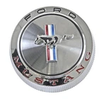 New 1966 Ford Mustang Gas Cap Chrome Twist On With Cable. Fixed Price $66.95.