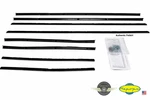 1965 1966 Impala 2-DOOR Sedan Window Felt Fuzzies Rubber Seal 8 Pc Kit. Fixed Price $289.99.