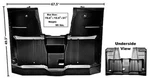 1960-63 Chevrolet Pickup Cab Floor Complete New. Fixed Price $893.54.