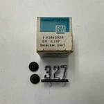 Nos Gm 1965-67 Chevrolet Impala Chevelle Nova 327 Emblem 3865834 Y5. Fixed Price $26.95.